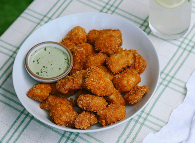 Nature Raised Farms® Chicken Bites on a plate